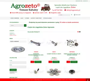 AGROZETO TOMASZ KAŁUŻNY części zamienne do ciągników,