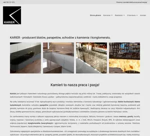 Karier - kamieniarstwo Warszawa - Blaty, schody, parapety.