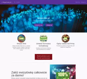 Darmowe eWizytówki dla Osób i Firm - mojelinki.pl