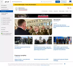 Ministerstwo Obrony Narodowej - serwis internetowy