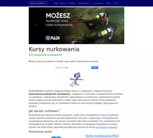 Nurkomania.pl - nurkowanie podręcznik