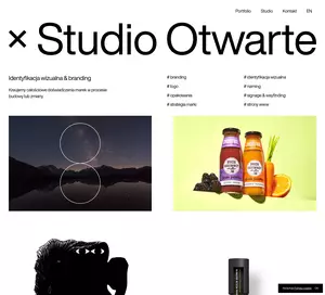 Studio otwarte - portfolio, prezentacja, grafika użyteczna, identyfikacja wizualna