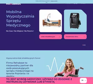 Łóżka rehabilitacyjne wypożyczalnia Poznań - rehabeat.pl