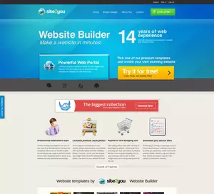 Website builder. Create a website in minutes with Site2You