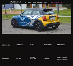 Wyklejanie aut Dawid Lesicki